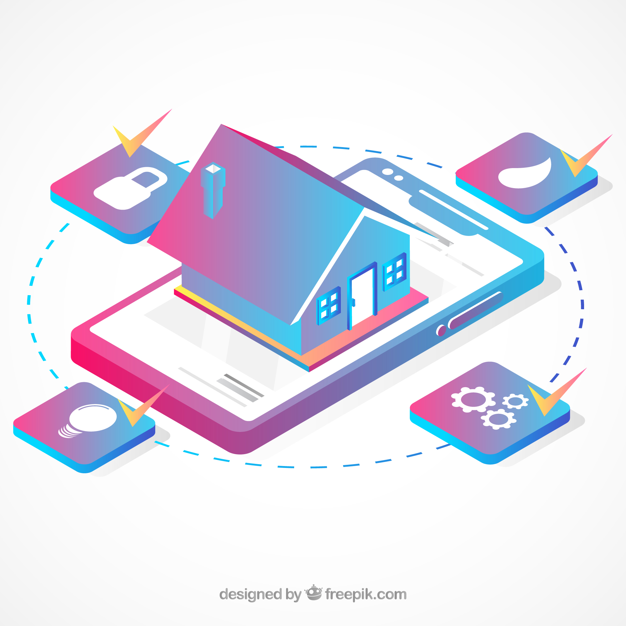 Représentation l'application de gestion immobilière avec suivi des propriétés et paiements